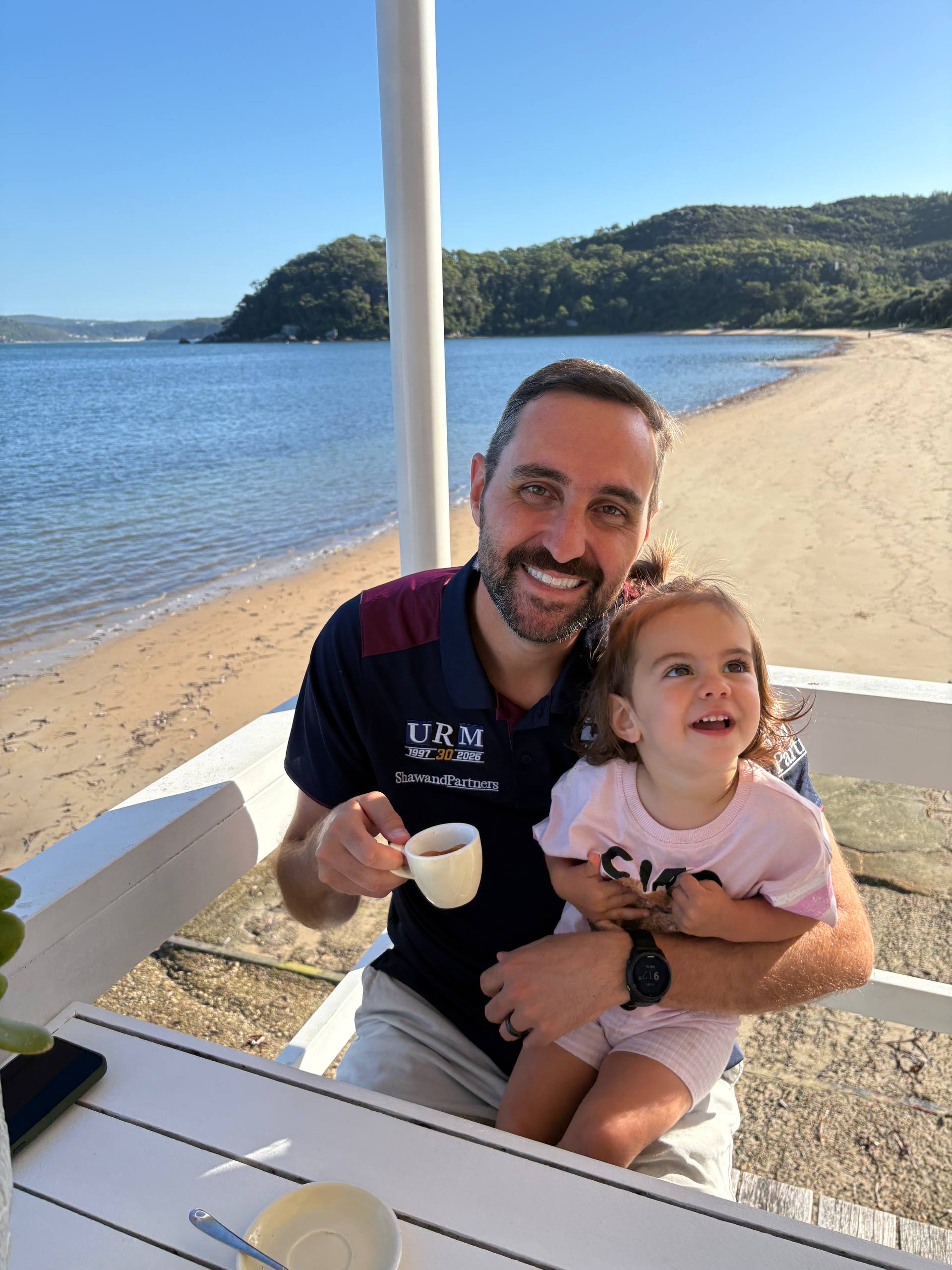 Coffee by the beach in Australia